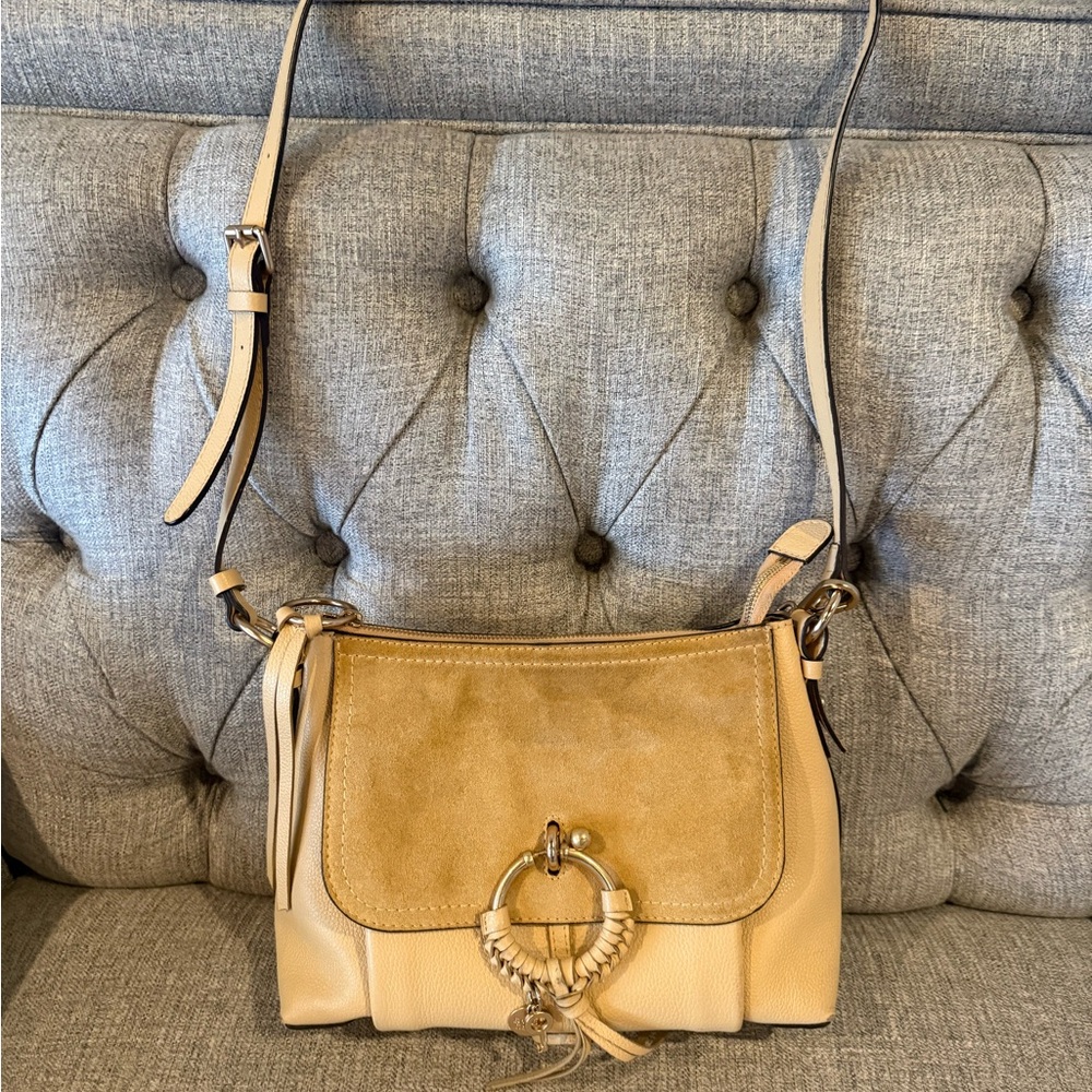 See By Chloe Beige and Tan Crossbody Bag